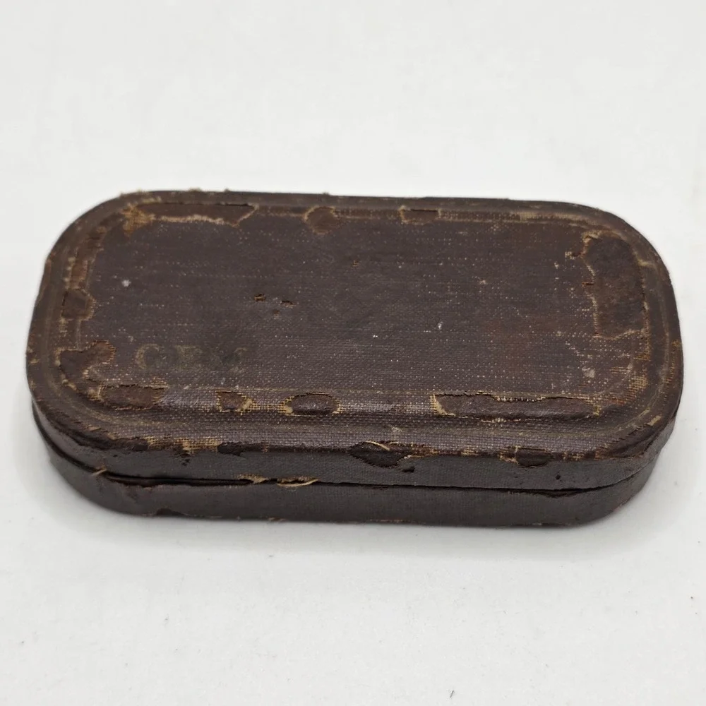GEM Safety Razor Mens Silver 1912 Patent Vintage Shaving Travel Kit Case